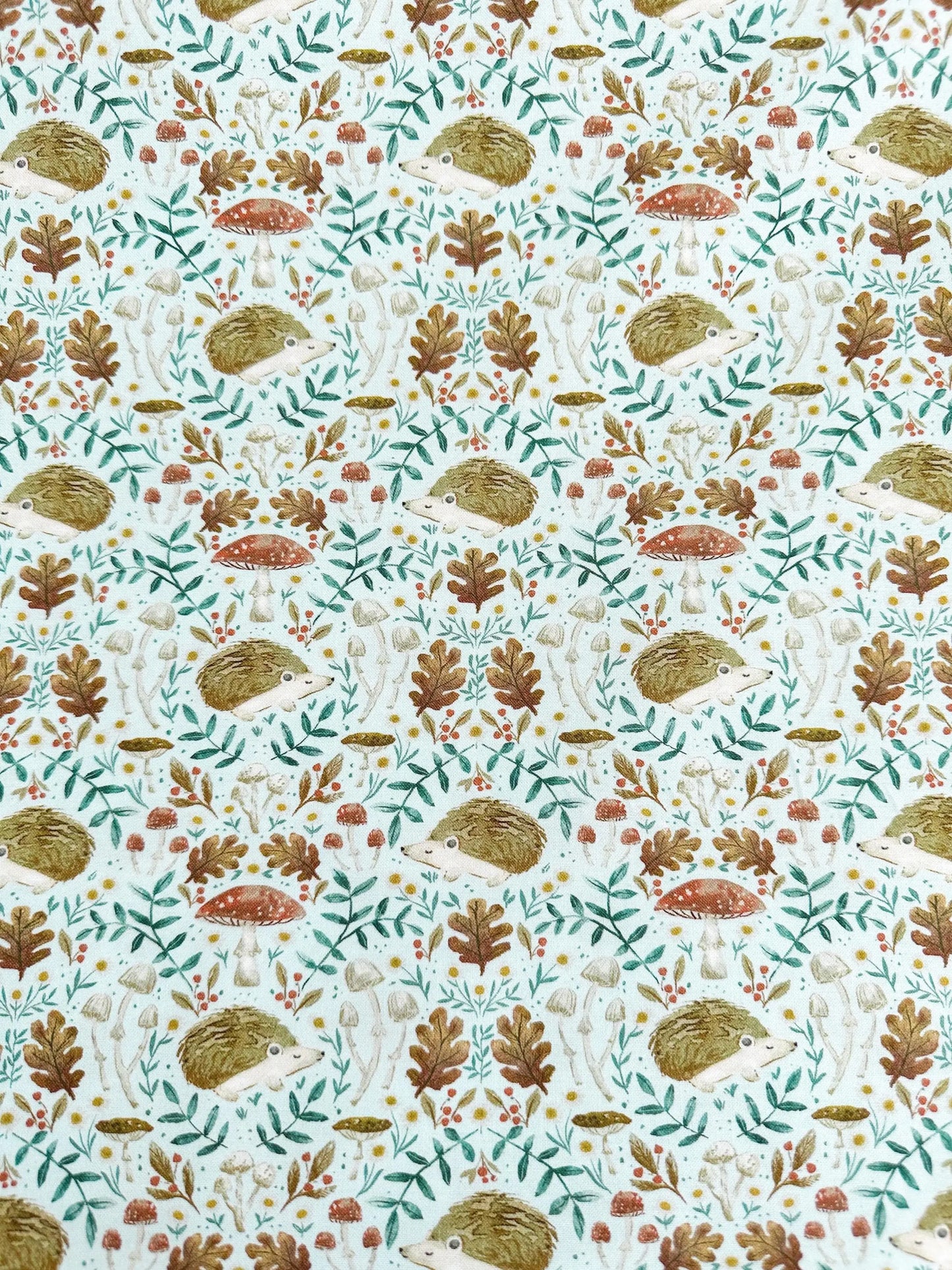 Hedgehogs Fabric - By Dear Stella - Willow Collection - Cotton By The Yard - Animal Print
