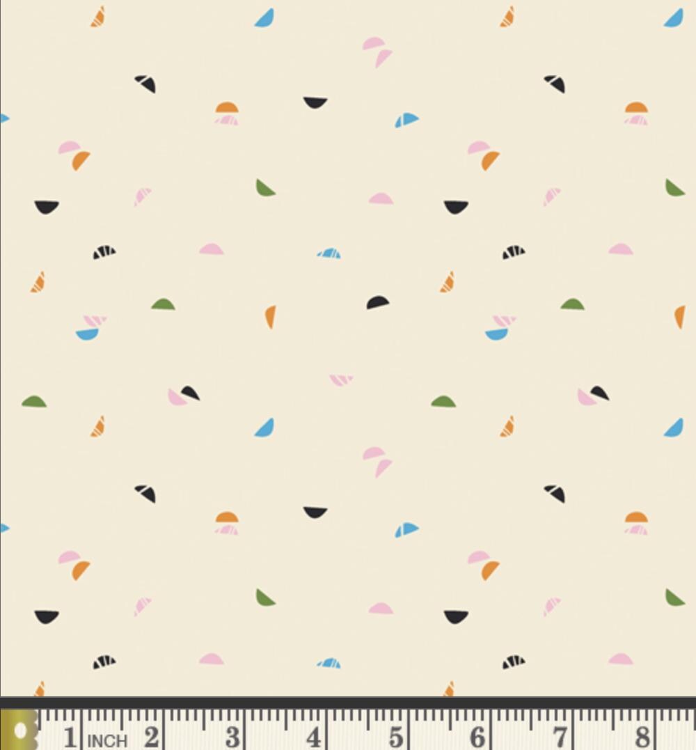 Color Crescents – Premium Cotton by the Yard – THE CUR8TOR - Modernista Collection by AGF Studio – Art Gallery Fabrics, Floral Print