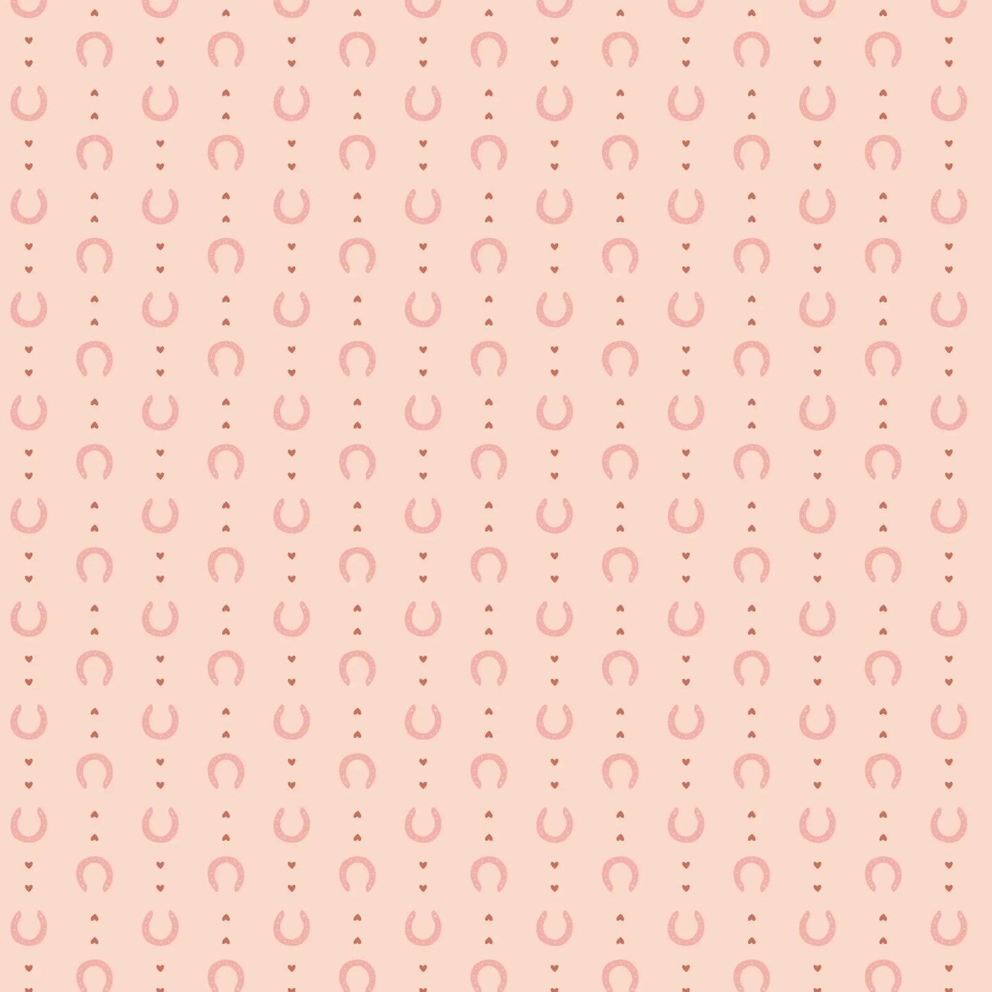 Lucky in Love | Pink, Fabric by the Yard, 100% Organic Cotton, By Cloud9 Fabrics, Petals and Pony Luck Collection, Cowboy Print