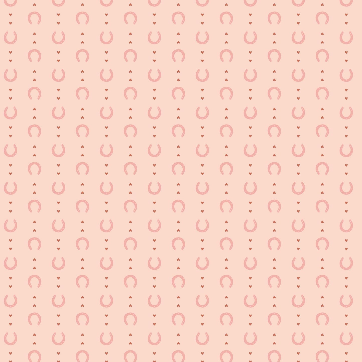 Lucky in Love | Pink, Fabric by the Yard, 100% Organic Cotton, By Cloud9 Fabrics, Petals and Pony Luck Collection, Cowboy Print