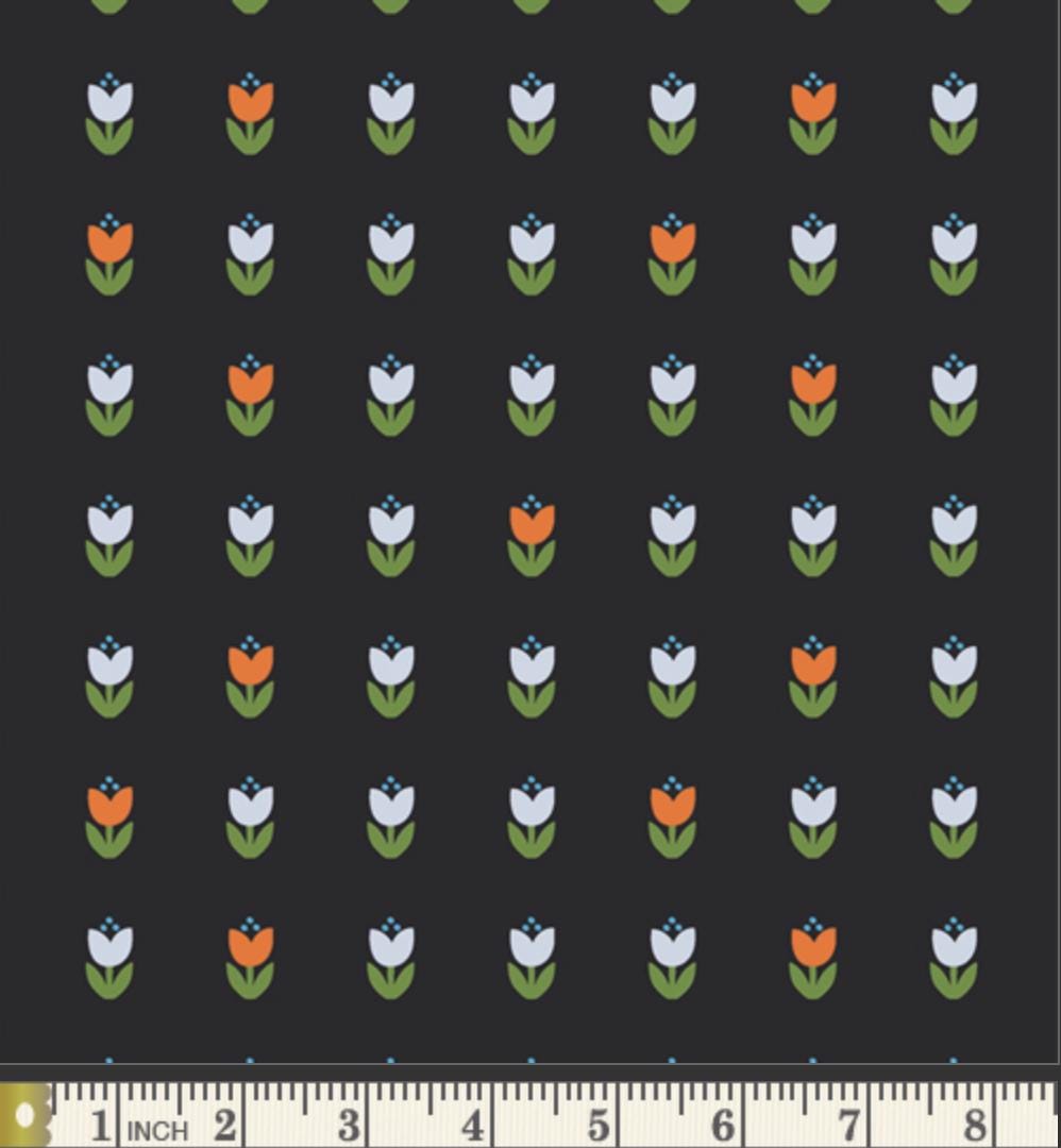 Rooted Tulips – Premium Cotton by the Yard – THE CUR8TOR - Modernista Collection by AGF Studio – Art Gallery Fabrics, Floral Print