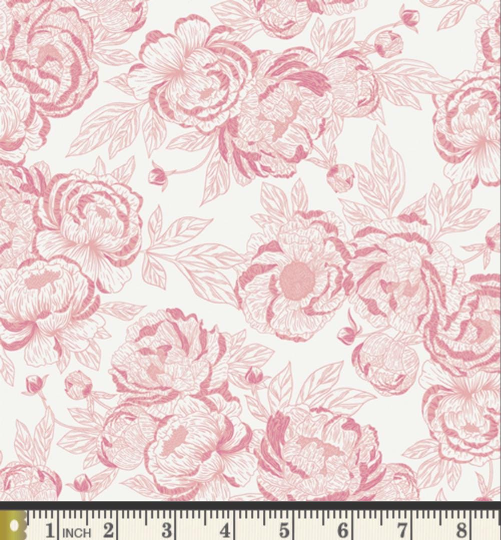 Floral Affection Subtle – Premium Cotton by the Yard – THE CUR8TOR - Romantica Collection by AGF Studio – Art Gallery Fabrics, Floral Print