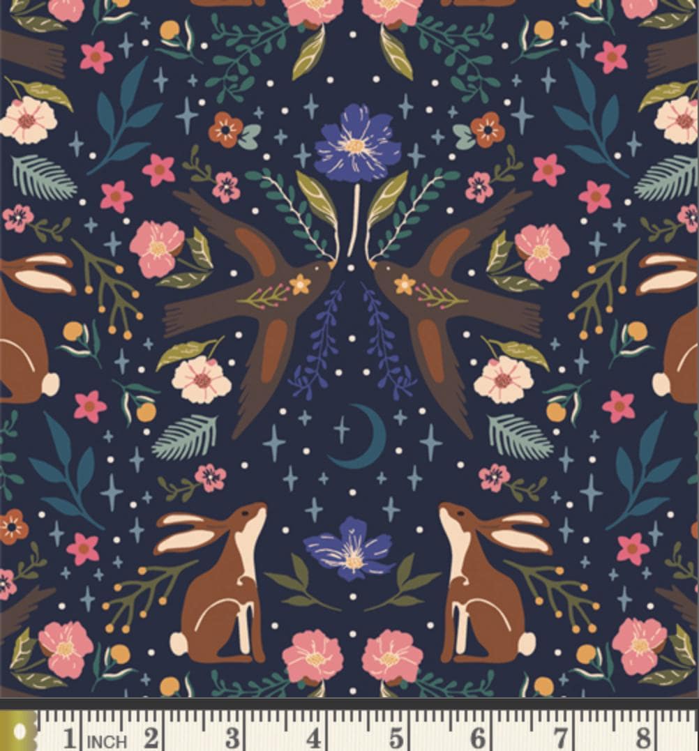 Moonlit Forest Dusk – Premium Quilting Cotton by the Yard | Starling Collection by Maureen Cracknell – Art Gallery Fabrics