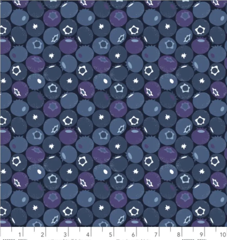 Blueberry - Blue Dusk Fabric
