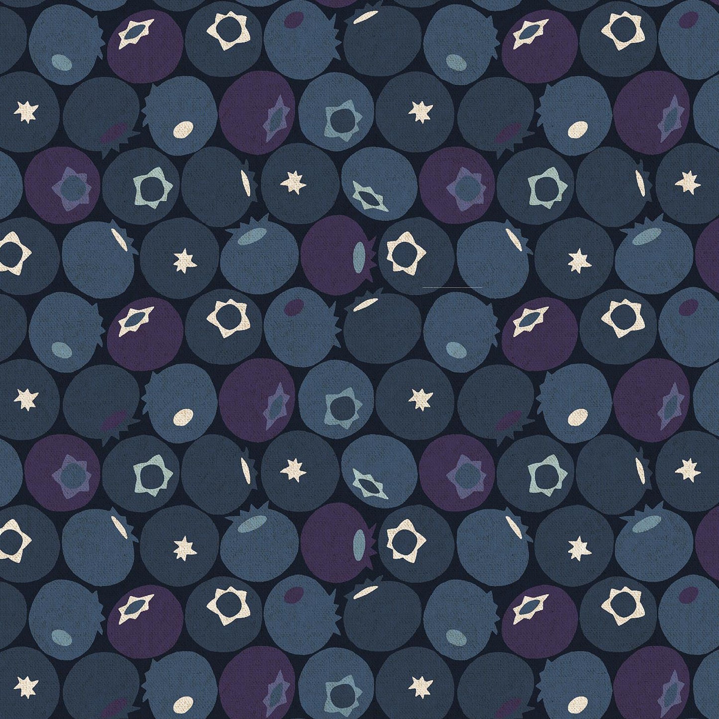 Blueberry - Blue Dusk Fabric