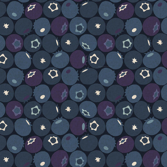 Blueberry - Blue Dusk Fabric