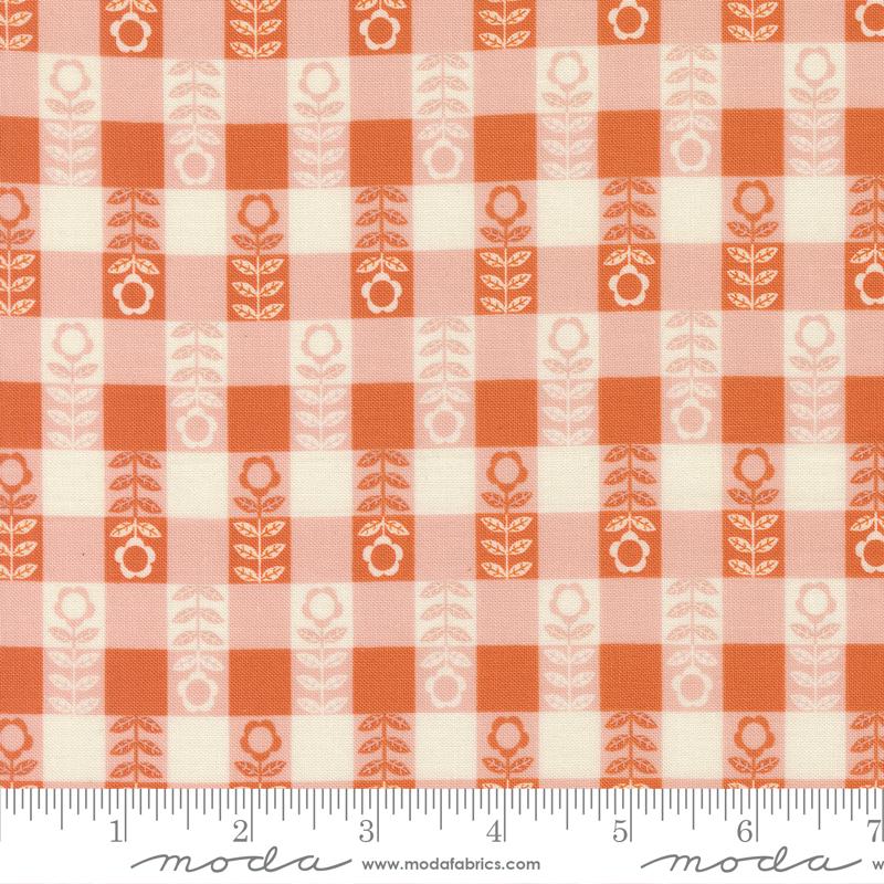 Flower Plaid Checks and Plaids – Night Owl Collection by Gingiber for Moda Fabrics | 100% Cotton Quilting Fabric, Sold by the Yard