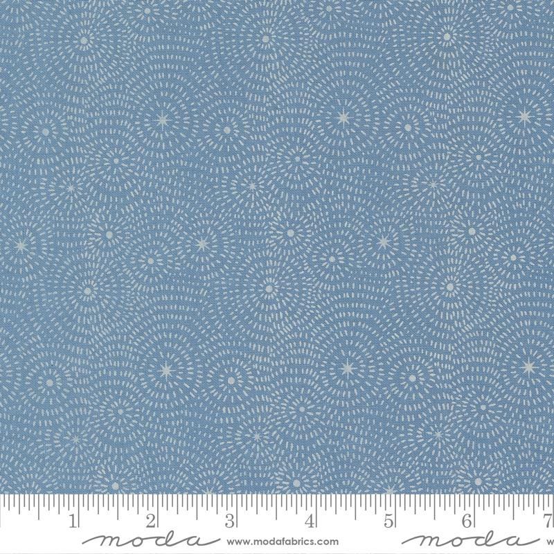 Starry Night Blenders Light Blue – Night Owl Collection by Gingiber for Moda Fabrics | 100% Cotton Quilting Fabric, Sold by the Yard