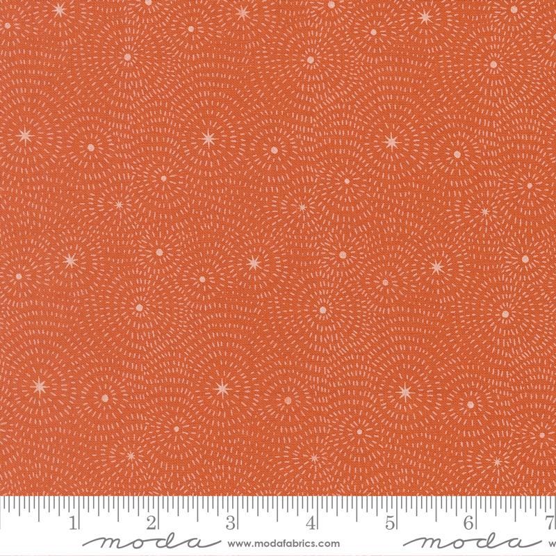 Starry Night Blenders Orange – Night Owl Collection by Gingiber for Moda Fabrics | 100% Cotton Quilting Fabric, Sold by the Yard