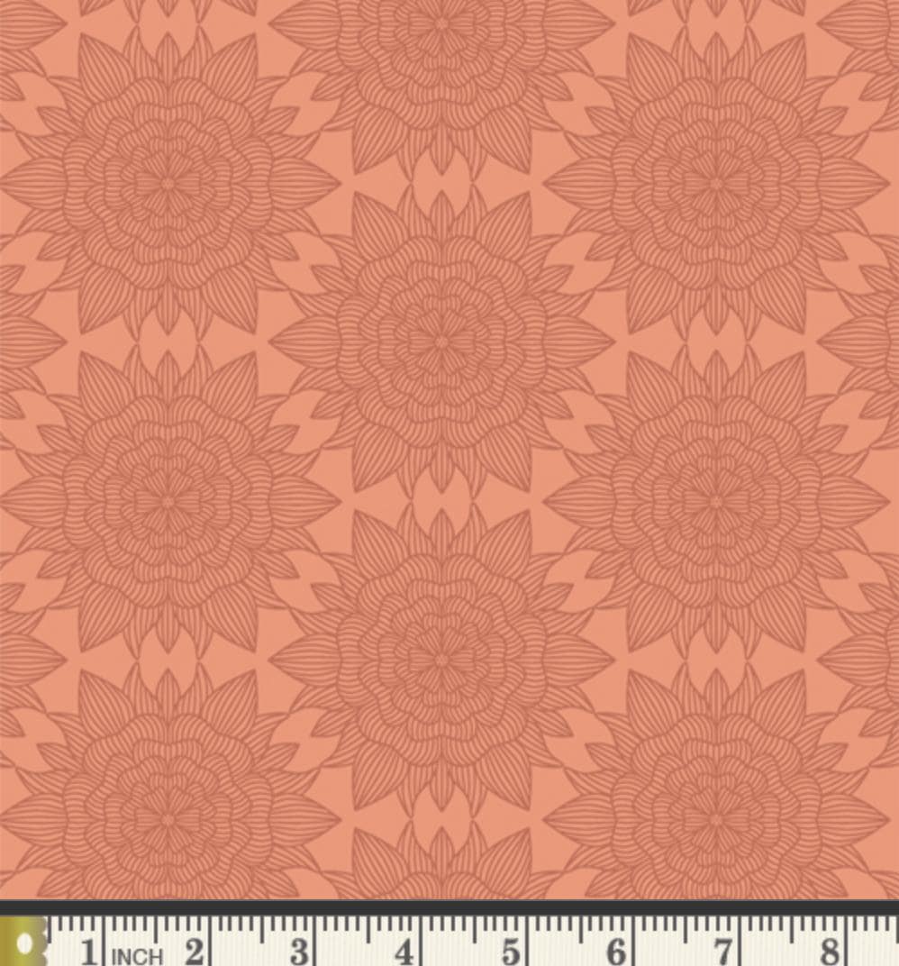 Lineal Bloom - Premium Quilting Cotton by Sewcial Bee Collective | GeoBloom Collection Fabric Yards