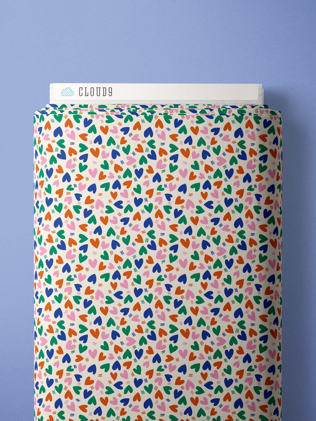 Garden Love, Fabric by the Yard, 100% Organic Cotton, By Claire Iglesias for Cloud9 Fabrics, Wild Garden Collection