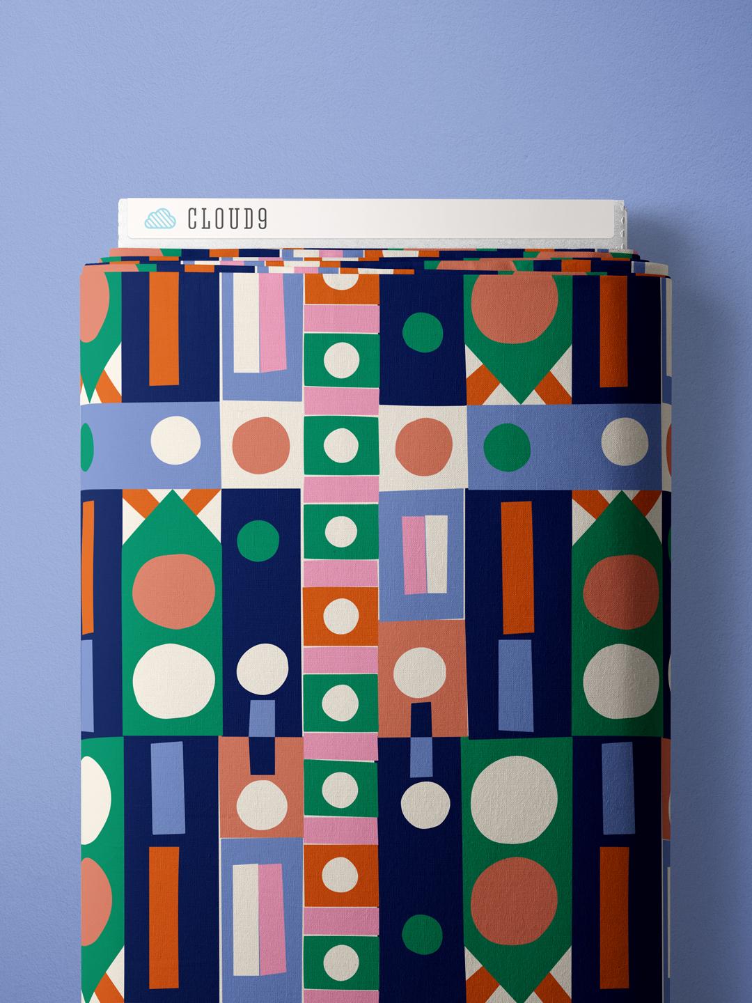 Vegetable Patches, Fabric by the Yard, 100% Organic Cotton, By Claire Iglesias for Cloud9 Fabrics, Wild Garden Collection