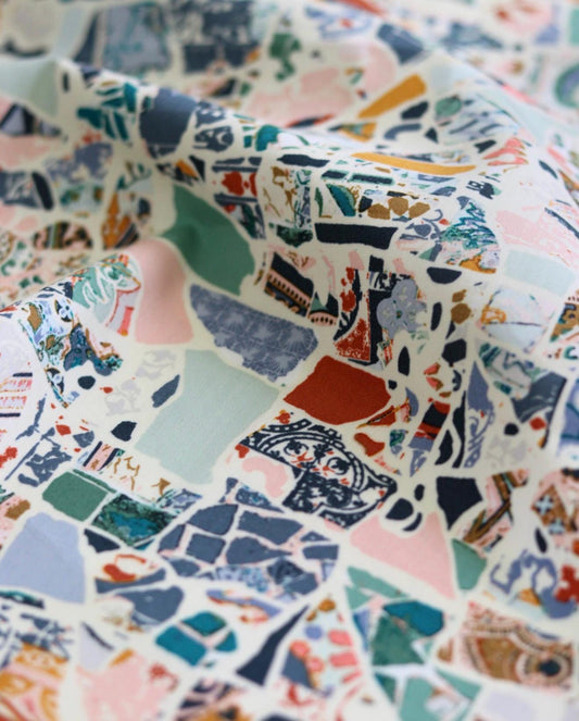 Trencadis Tapestry from Barcelona Collection designed by Katarina Roccella, Art Gallery Fabrics 100% Cotton by the yard