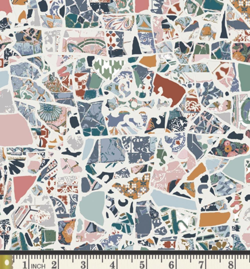 Trencadis Tapestry from Barcelona Collection designed by Katarina Roccella, Art Gallery Fabrics 100% Cotton by the yard