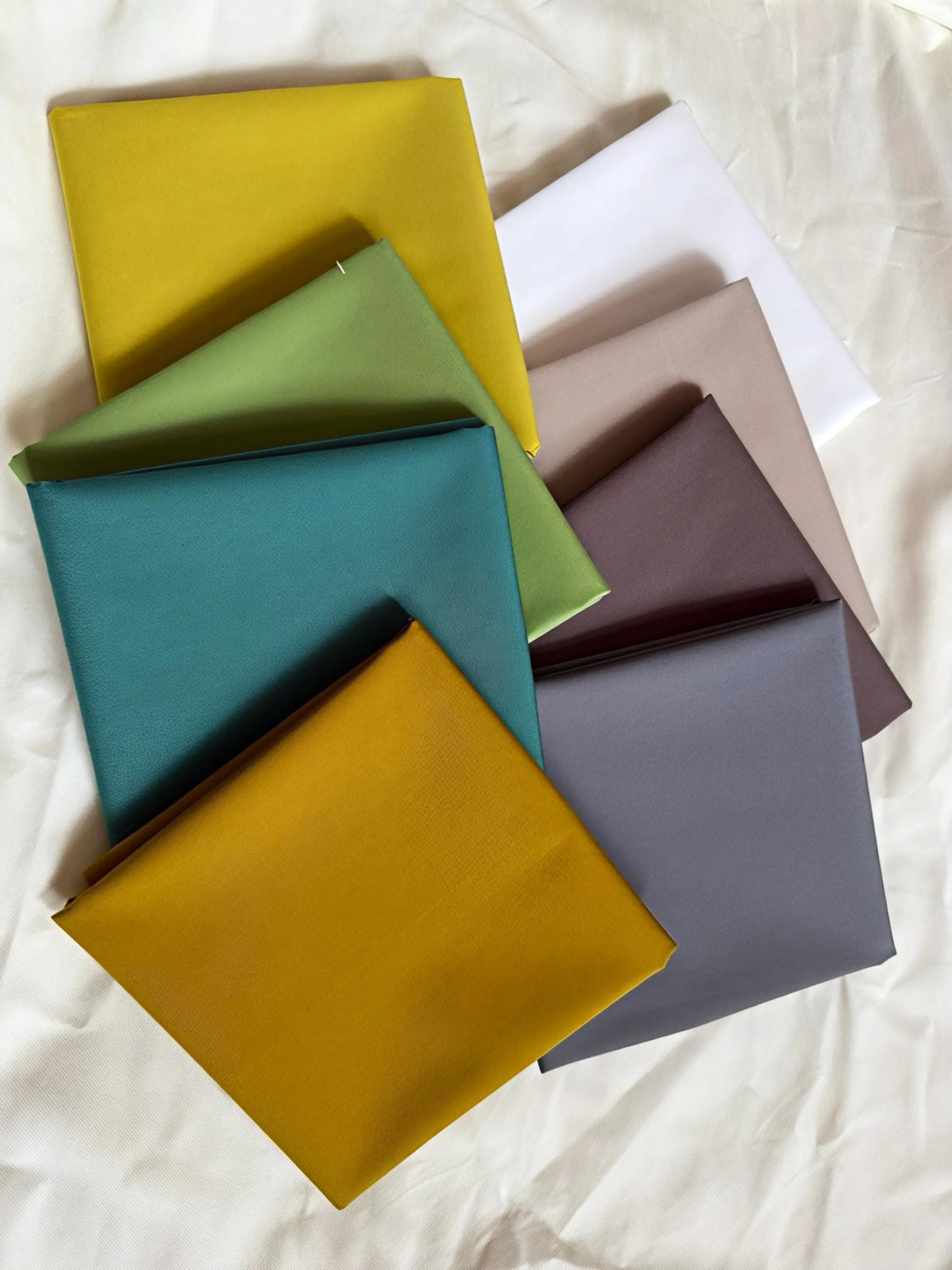 Mossy Meadow Pure Solids Bundle – 8 Pc Earthy Neutrals – Art Gallery Fabrics – Forest-Inspired Quilting Cotton