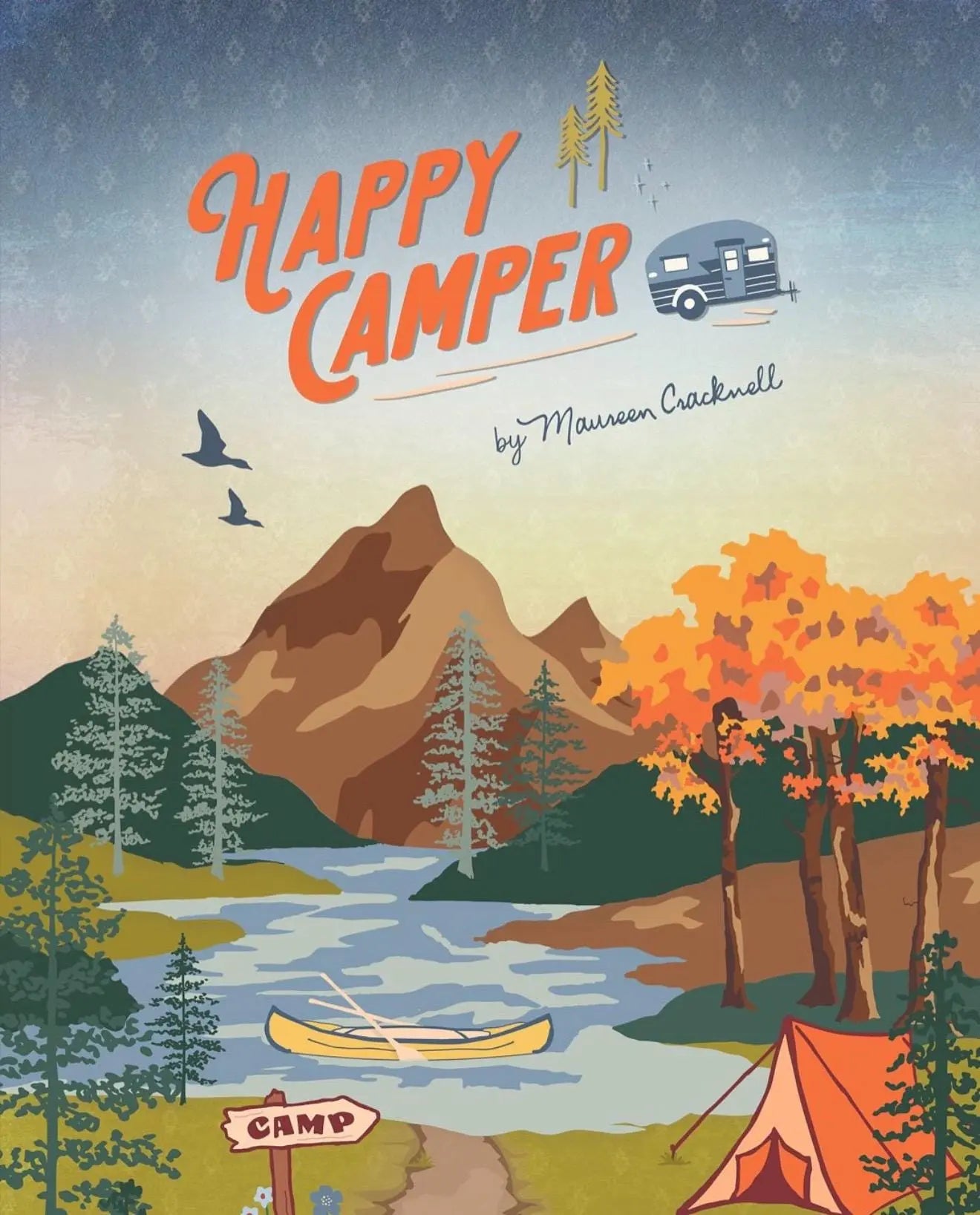 Happy Camper Strips Roll – 40 Precut 2.5" Strips | Jelly Roll designed by Maureen Cracknell for AGF – 100% Premium Cotton Quilting Fabric