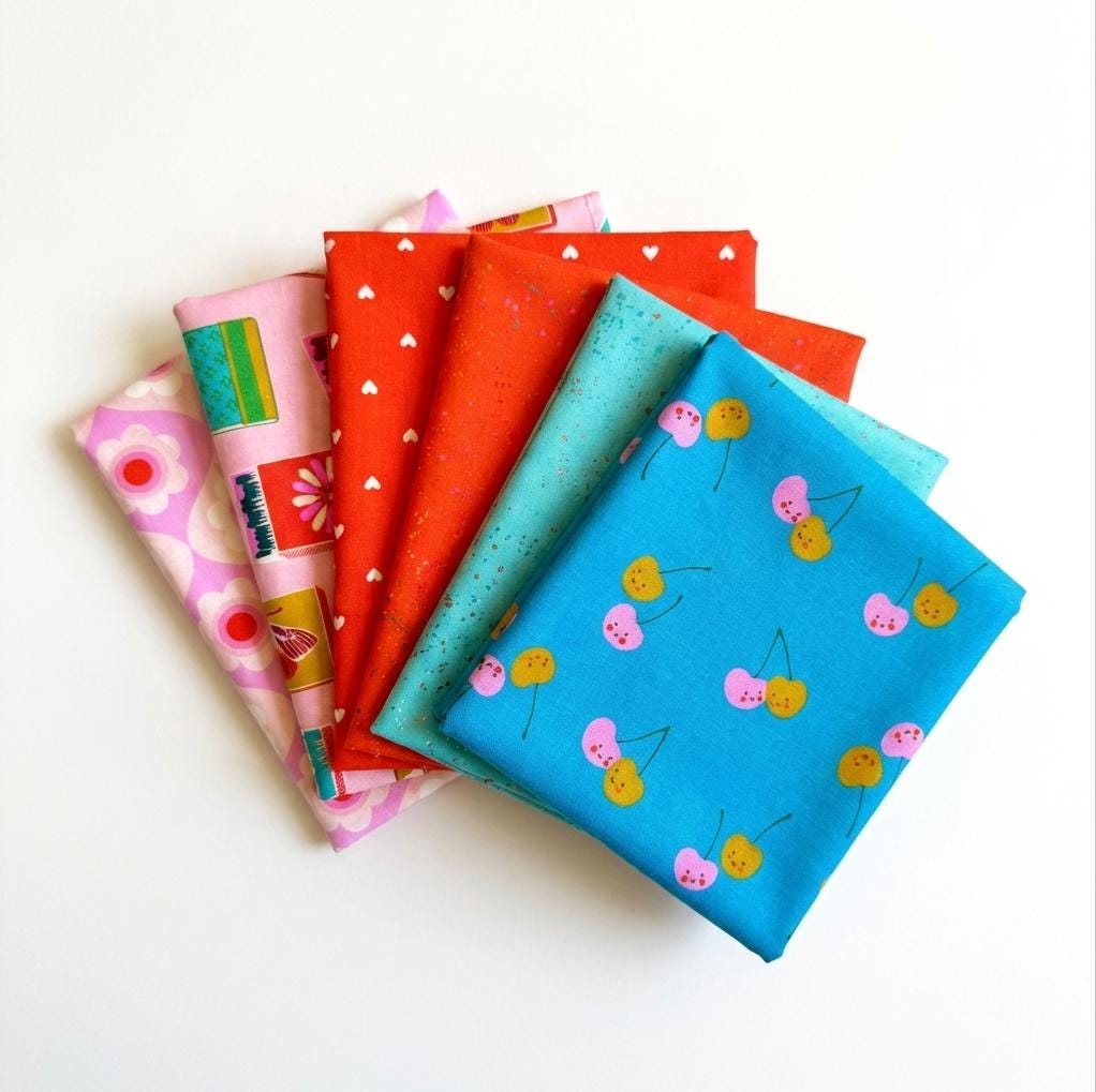 Retro Cherry Pop 6-pc FQ Bundle