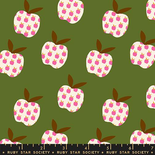 Mystic Fable Big Apple Neon Pink Fabric by Alexia Abegg for Ruby Star Society | Quilting Cotton Yardage | RS4149 16