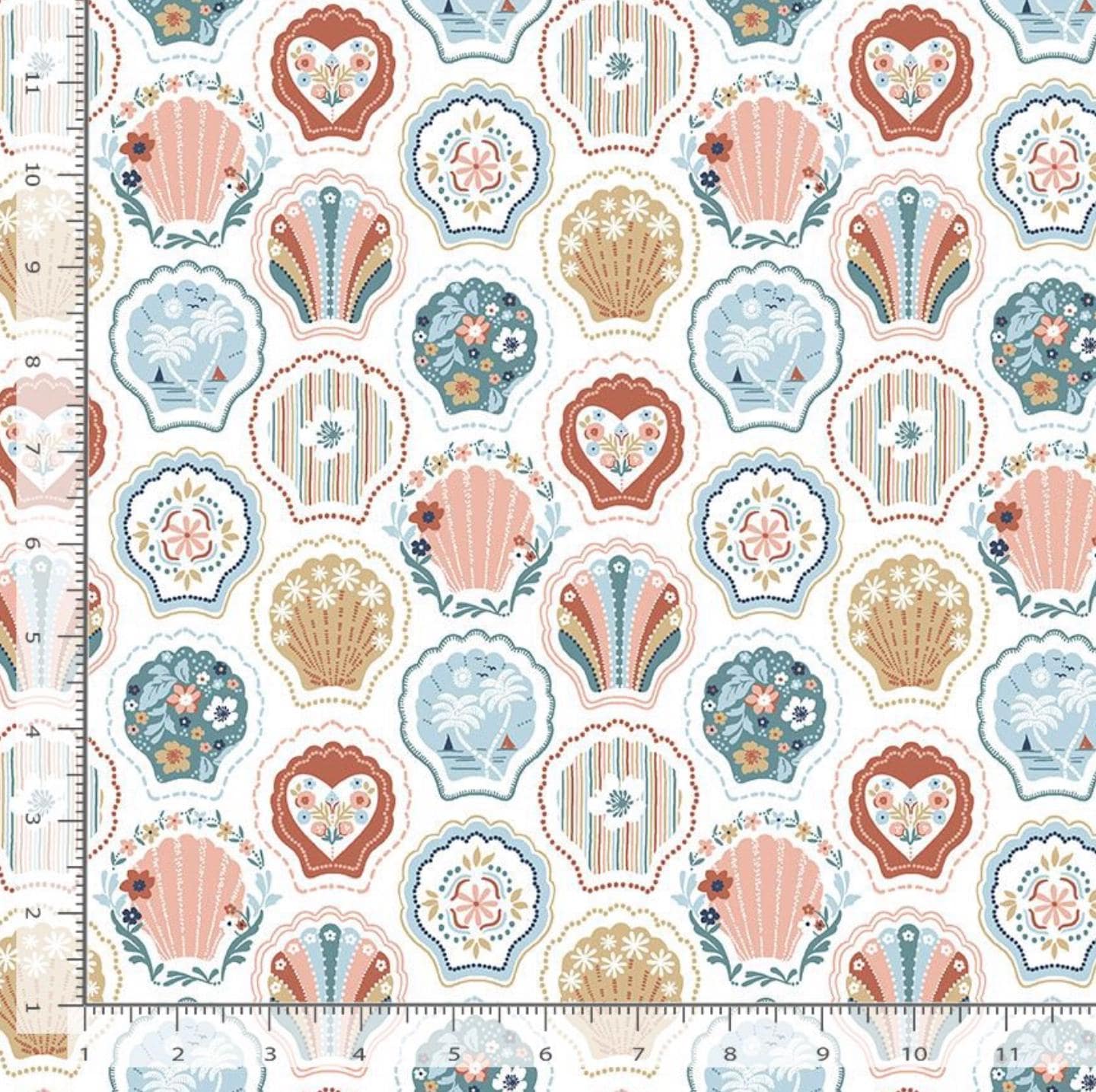 Shell We Dance – White | Shell We Dance? Collection | Dear Stella Fabrics