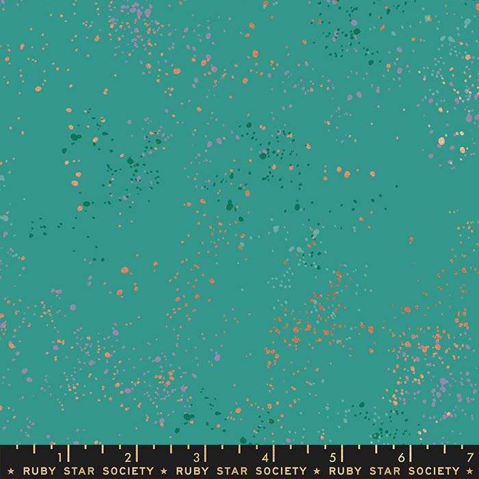 Speckled Metallic Succulent RS5027 107M Ruby Star Society Fabric – Dark Green Gold Speckled Cotton by Rashida Coleman Hale