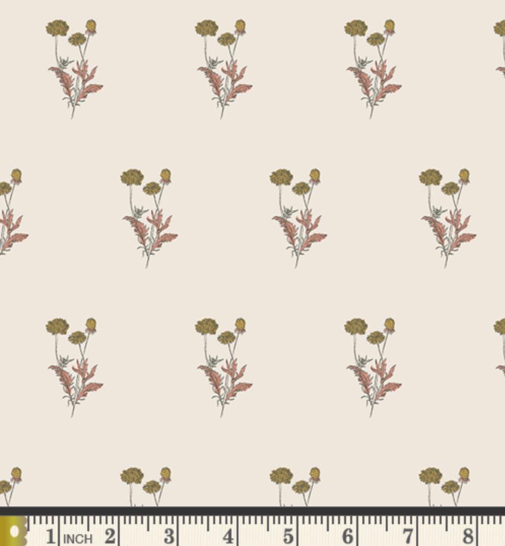 Rising Calendula Fabric Small Floral SPR-42610