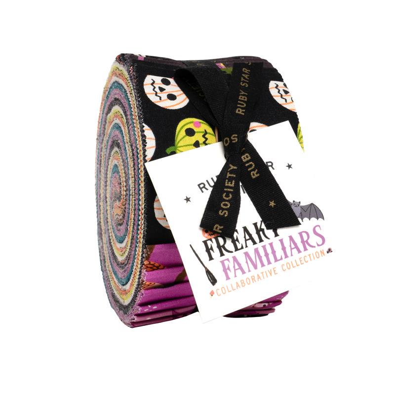 Freaky Familiars Jelly Roll® RS5190JR Ruby Star Society | Halloween Precut Fabric Strips | 40 Piece 2.5 Inch Roll