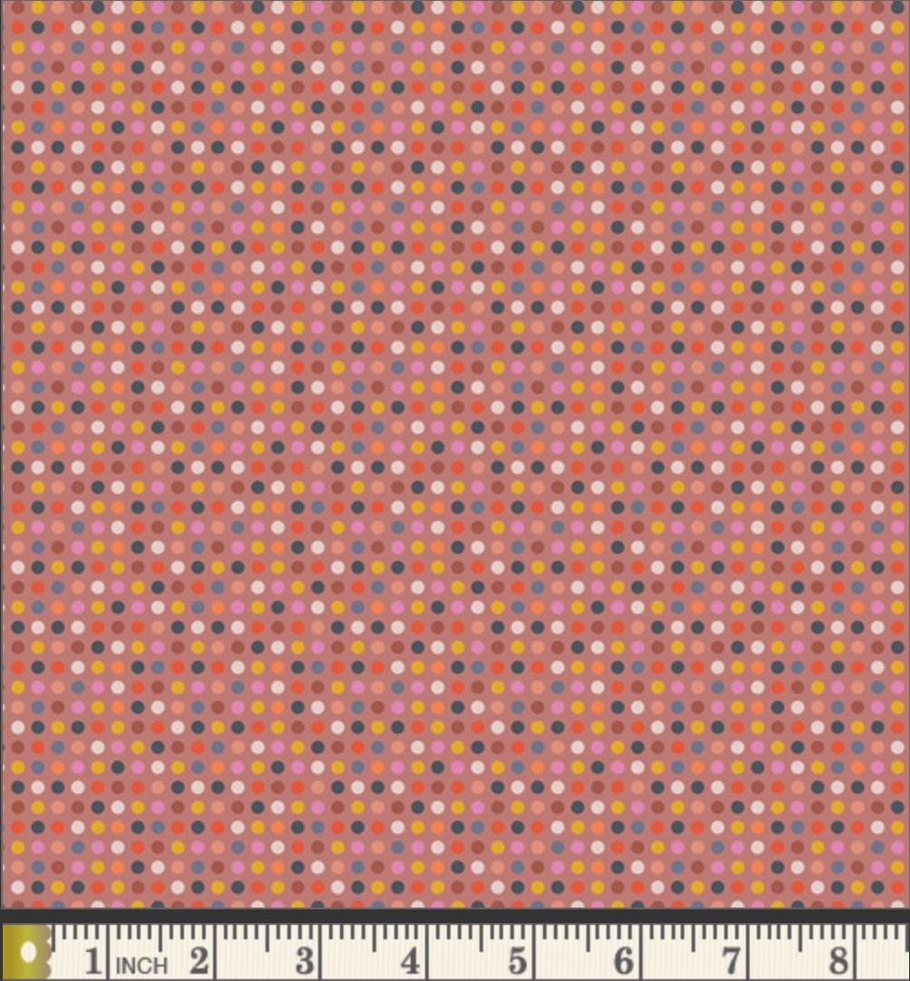 Bright Lite Fabric by Dana Willard | Cinnamon Toast CMT-62906 | Retro Multicolor Geometric Cotton | Art Gallery Fabrics