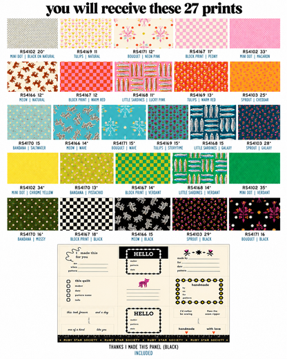 1-800-Calico Fat Quarter Bundle 27 Pieces (In Stock, Ready to Ship) | Alexia Marcelle Abegg | Ruby Star Society