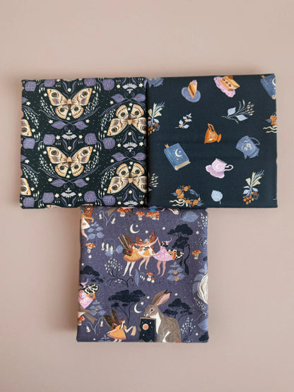 Fairy Solstice Collection Bundle - Rae Ritchie for Dear Stella - Fat Quarter Bundle - 3 Prints Little Fawn Fabric