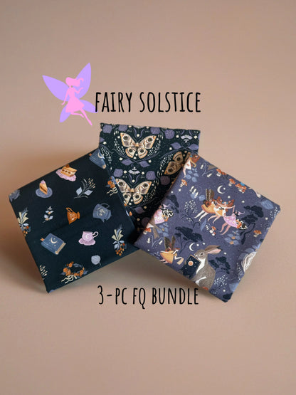 Fairy Solstice Collection Bundle - Rae Ritchie for Dear Stella - Fat Quarter Bundle - 3 Prints Little Fawn Fabric