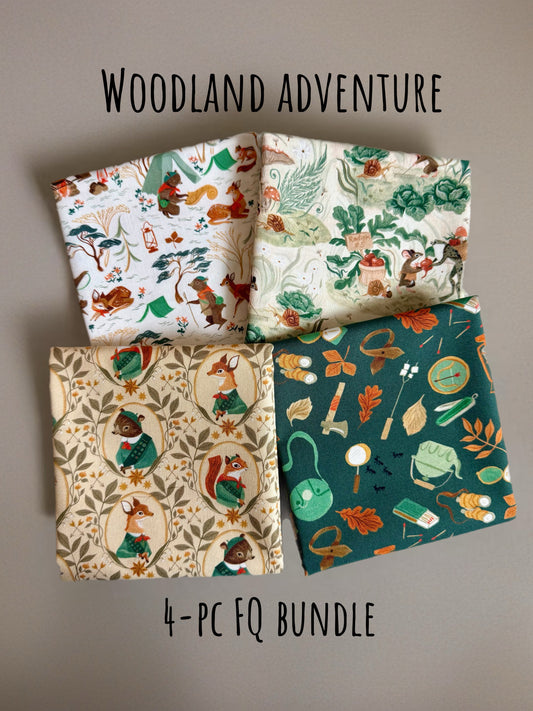 Woodland Adventure Bundle - Rae Ritchie for Dear Stella - Fat Quarter Bundle - 4 Prints