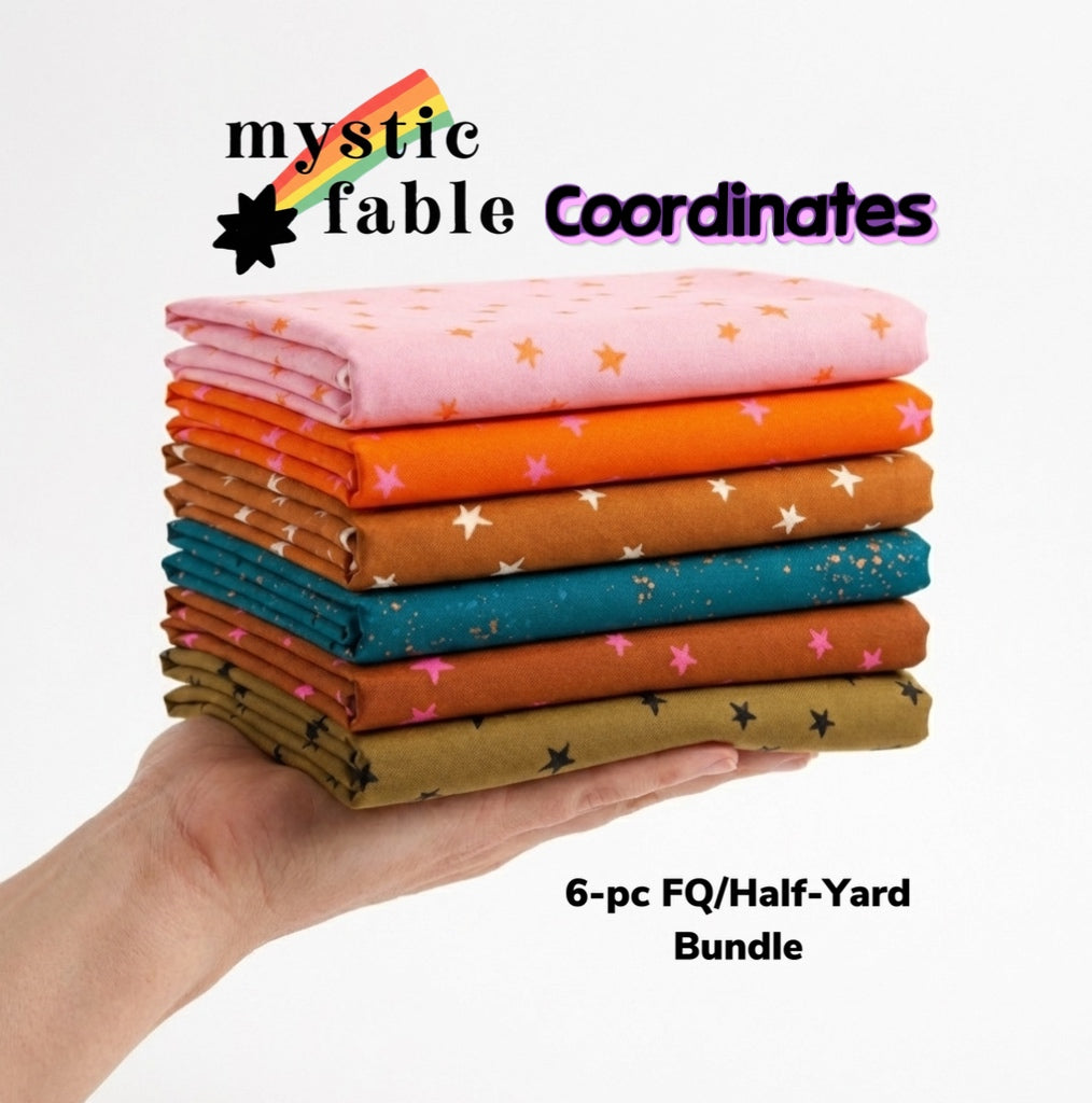 Mystic Fable Coordinates Bundle, 6-Piece Fat Quarter or Half Yard