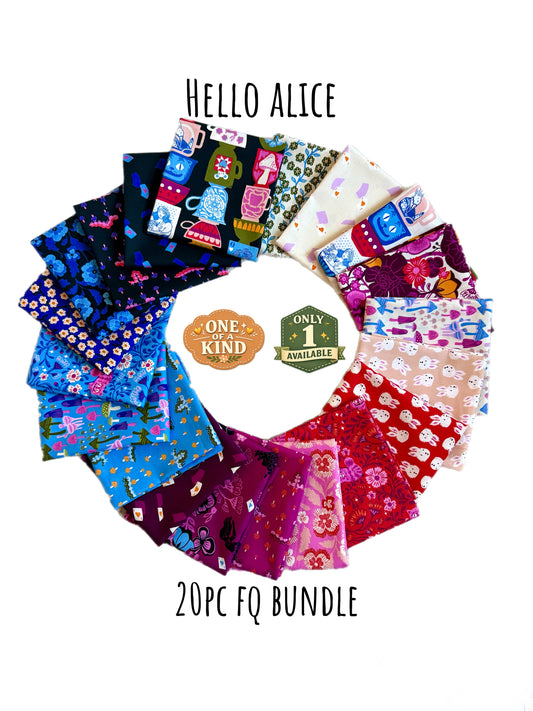 Hello Alice Collection – Exclusive 20-Piece Fat Quarter Bundle | Ruby Star Society | ONE-OF-A-KIND