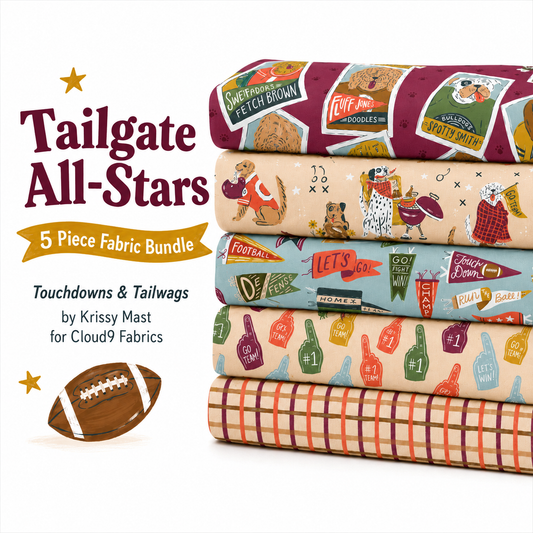 Tailgate All-Stars Fabric Bundle |  5 Pieces