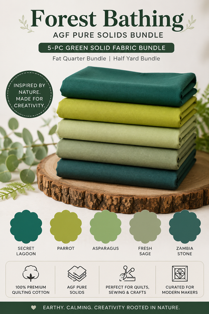Forest Bathing Solid Fabric Bundle