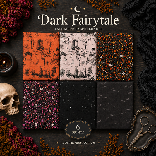 Dark Fairytale Enshadow Fabric Bundle | 6pc Fat Quarter or Half Yard