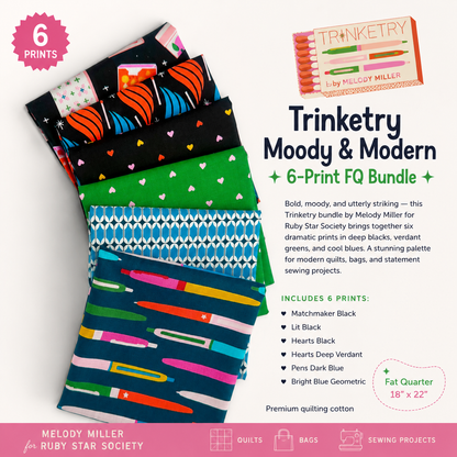 Trinketry Into the Dark 6-Print FQ Bundle | Ruby Star Society