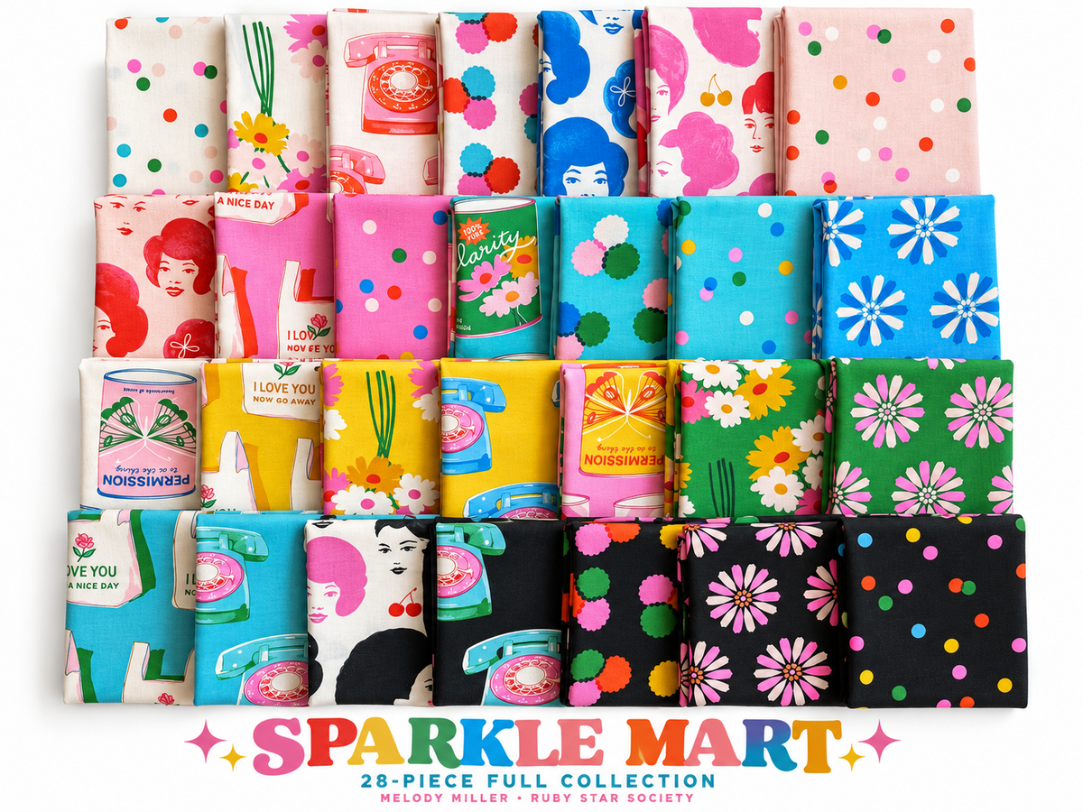 Sparkle Mart 28 Piece Full Collection Factory-Cut Fat Quarter Bundle
