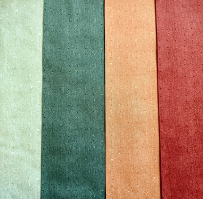 Seedling Earth Tones Bundle – 4pc Seeds Collection by Katarina Roccella for AGF Little Fawn Fabric