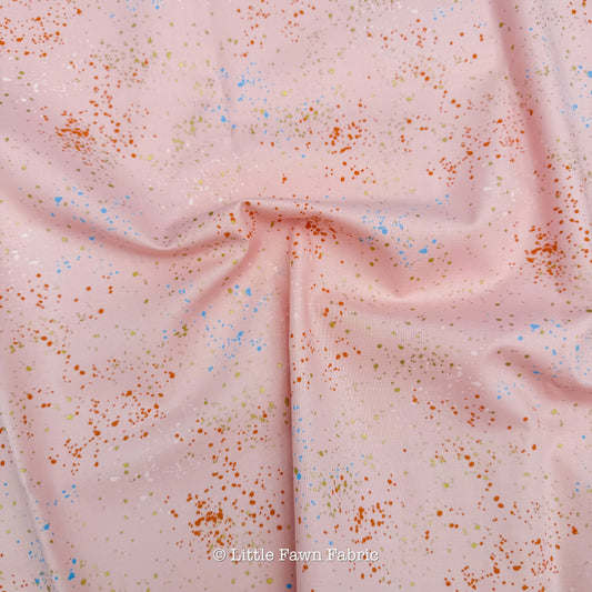 Speckled Metallic Candy Pink Little Fawn Fabric