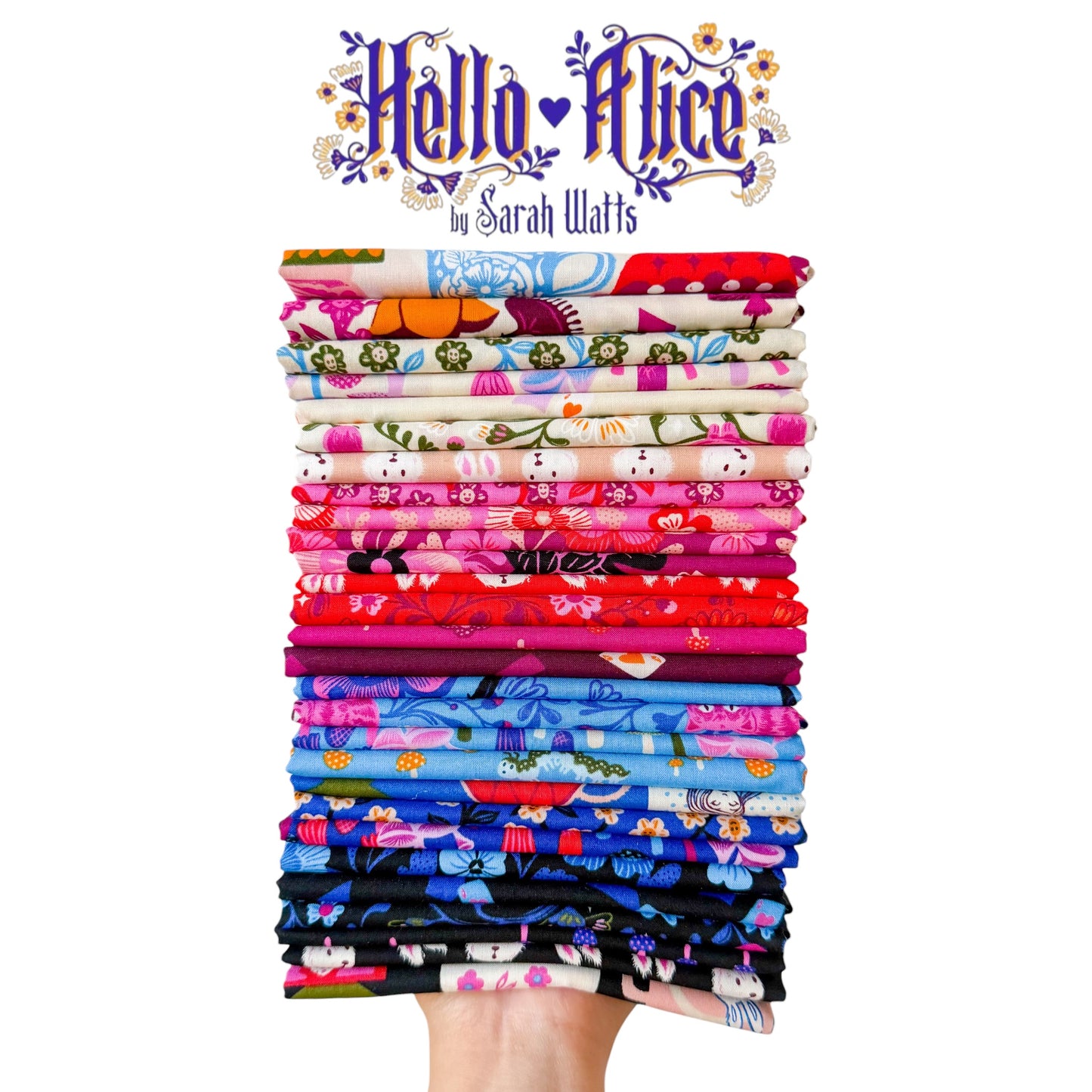 Ruby Star Society – Hello Alice Fabric Bundle | 28 Fat Quarters or Half Yards • Optional 35" Hello Alice Panel