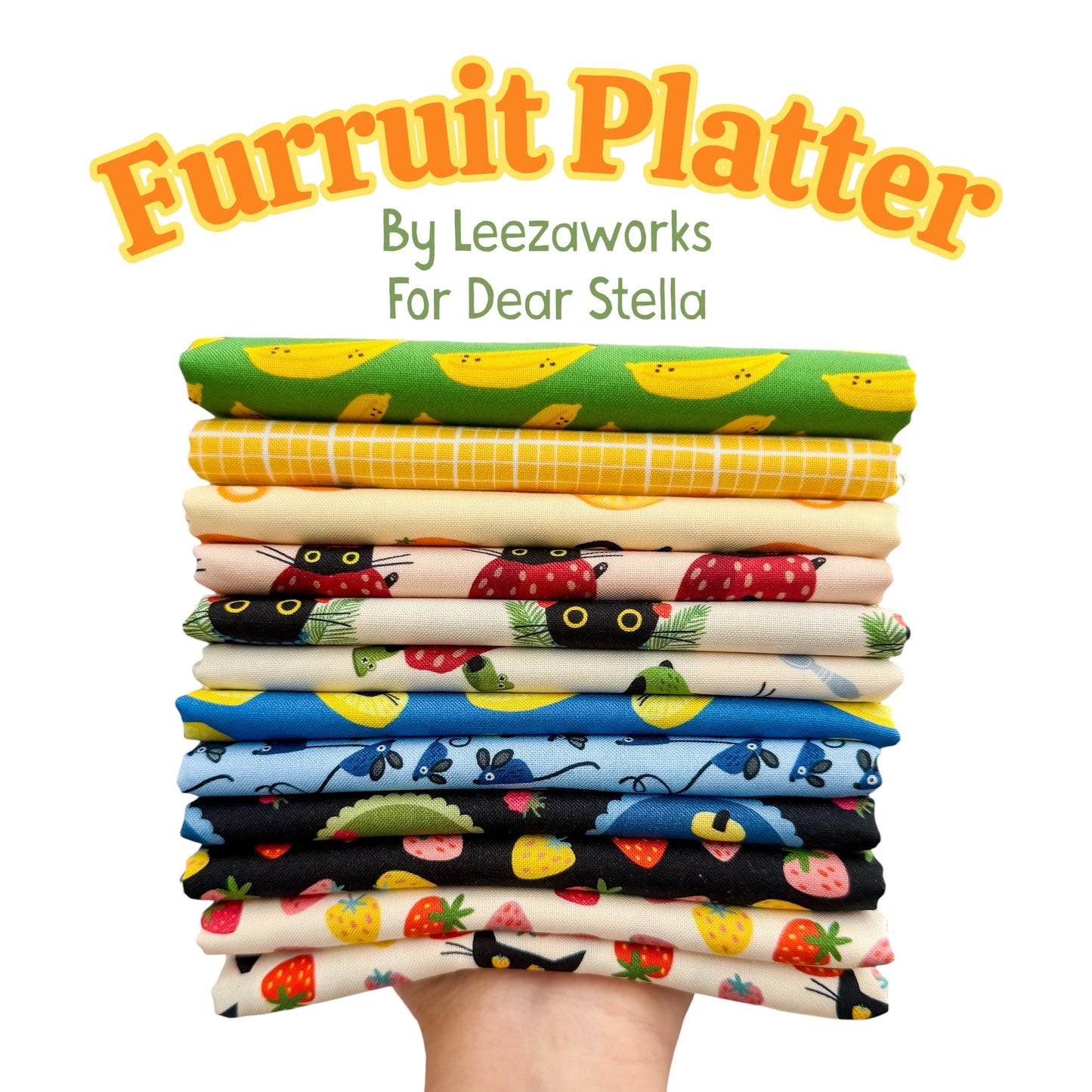 Full Collection Fat Quarter Bundle – Furruit Platter by Dear Stella (12 FQs)