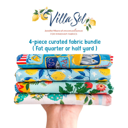 Mediterranean Market Fabric Bundle | Villa Sol by Monaluna | 4 Piece FQ or Half Yard set
