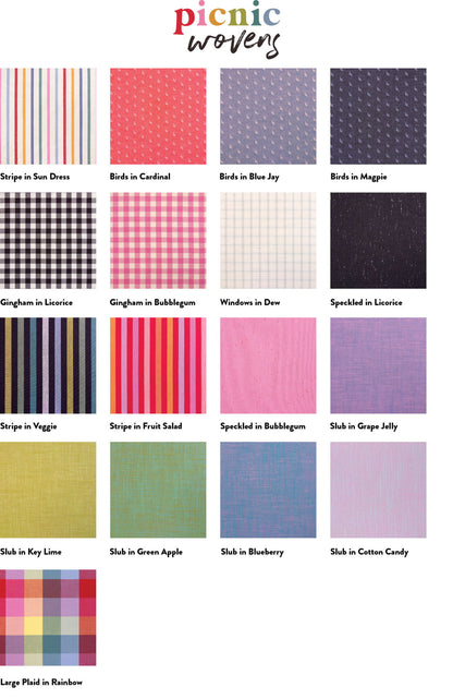 Picnic WOVENS Full Collection Bundle | 17 Fat Quarters or Half Yards | Suzy Quilts for Art Gallery Fabrics