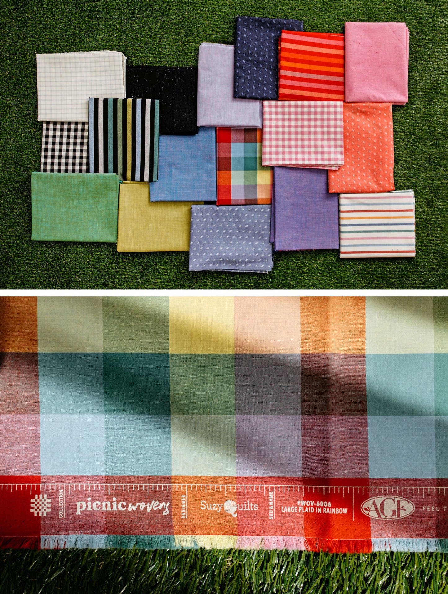 Picnic WOVENS Full Collection Bundle | 17 Fat Quarters or Half Yards | Suzy Quilts for Art Gallery Fabrics