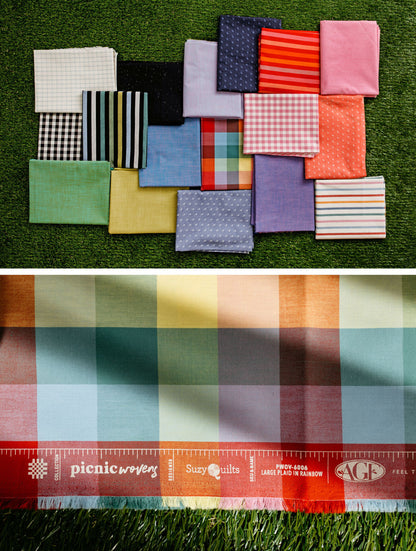 Picnic WOVENS Full Collection Bundle | 17 Fat Quarters or Half Yards | Suzy Quilts for Art Gallery Fabrics