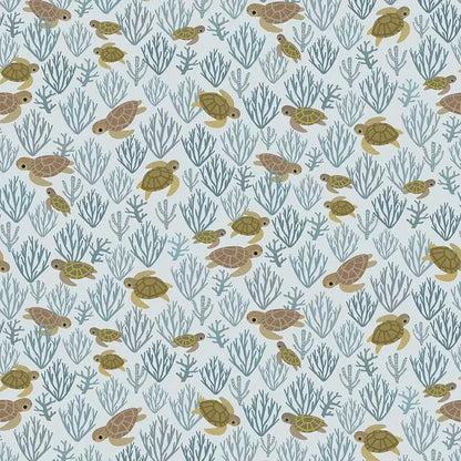 Turtley Cool Little Fawn Fabric