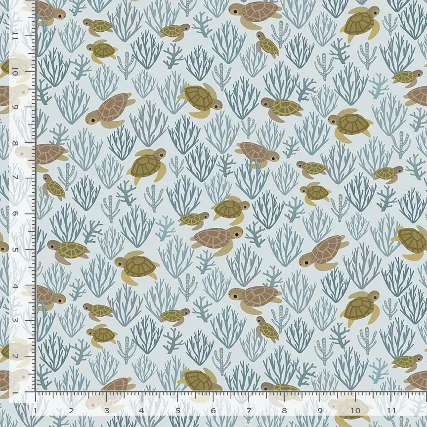 Turtley Cool Little Fawn Fabric