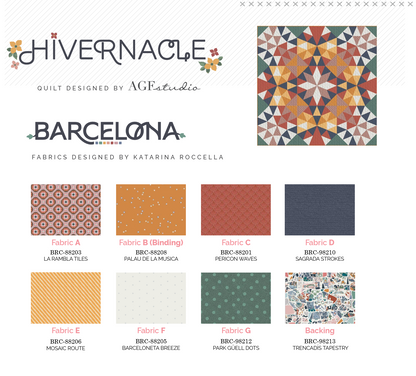 Hivernacle Quilt Kit – Barcelona Collection by Katarina Roccella