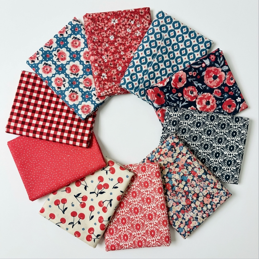 Jubilant 10-Pc Fat Quarter & Half Yard Bundle – Alison Janssen for Cloud9 Fabrics